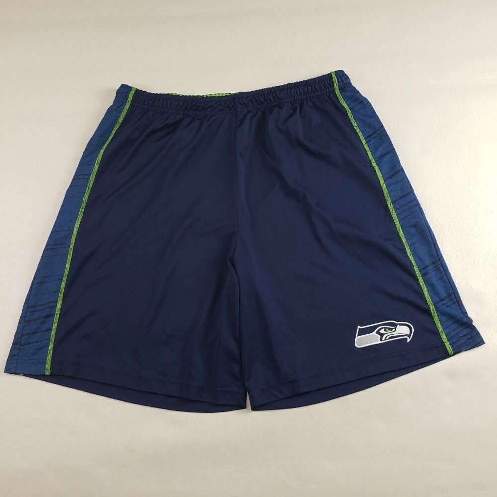 Seattle Seahawks Mesh Short  Mens XL Blue NFL Team Apparel Football TX3 Cool